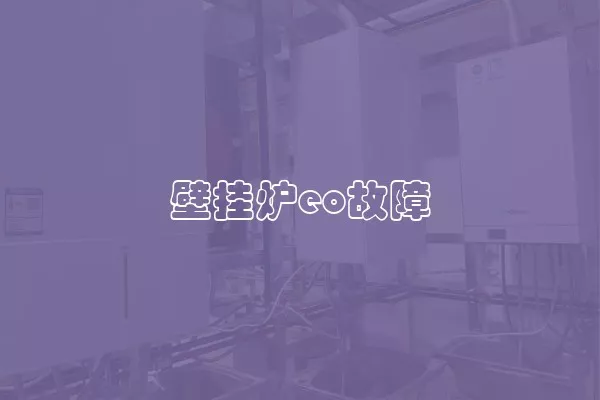 壁挂炉eo故障