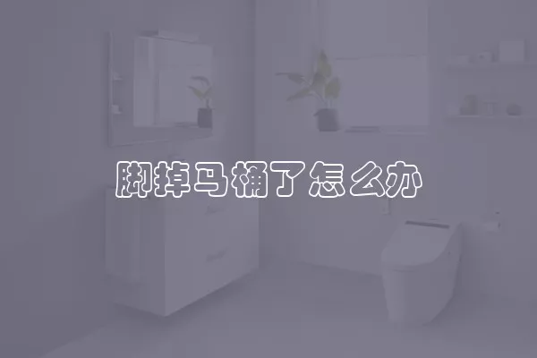 脚掉马桶了怎么办