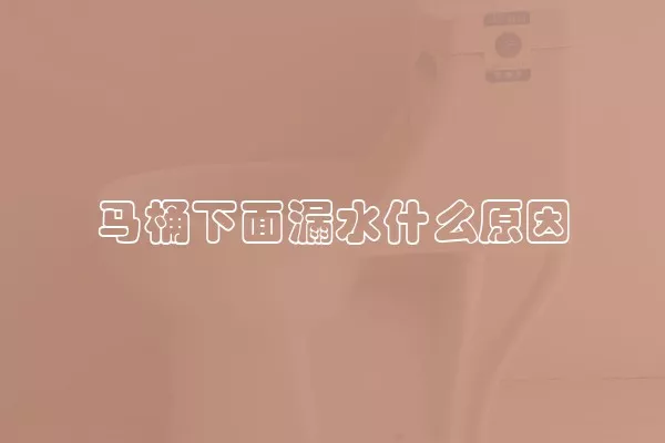 马桶下面漏水什么原因