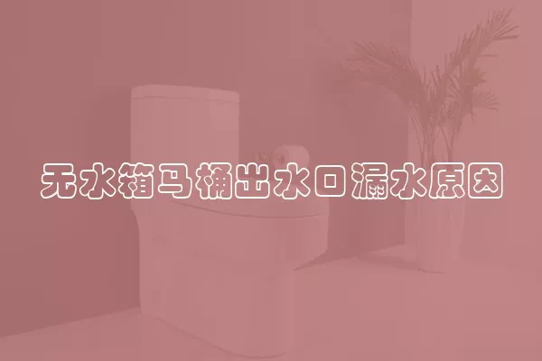 无水箱马桶出水口漏水原因