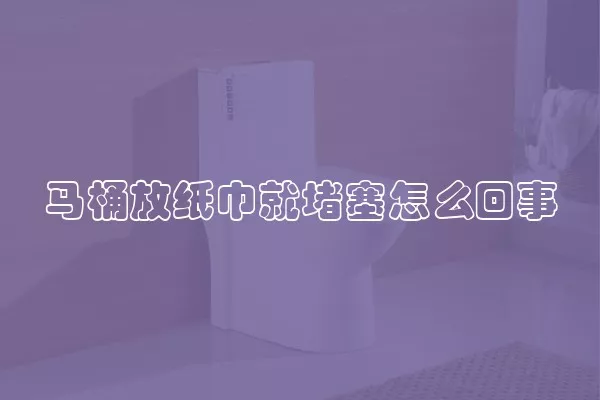 马桶放纸巾就堵塞怎么回事