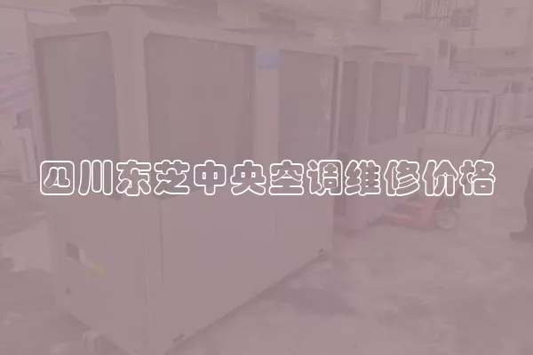 四川东芝中央空调维修价格