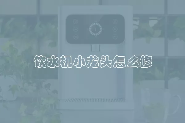 饮水机小龙头怎么修