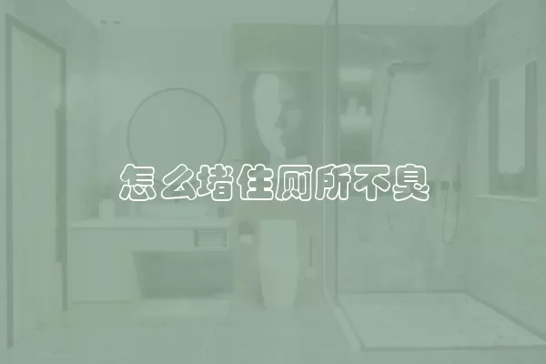 怎么堵住厕所不臭