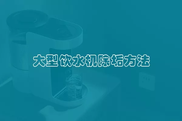 大型饮水机除垢方法