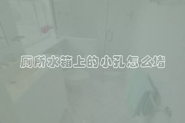 厕所水箱上的小孔怎么堵