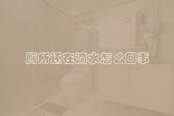 厕所还在滴水怎么回事