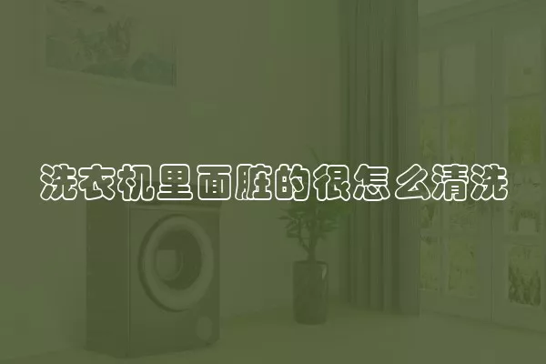 洗衣机里面脏的很怎么清洗