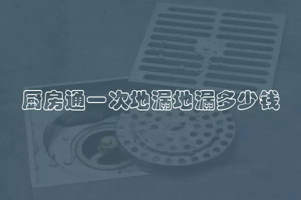 厨房通一次地漏地漏多少钱