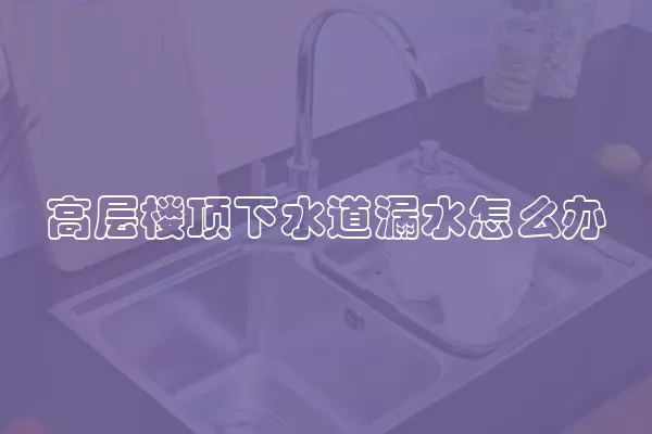 高层楼顶下水道漏水怎么办
