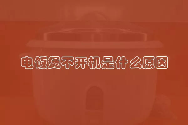 电饭煲不开机是什么原因