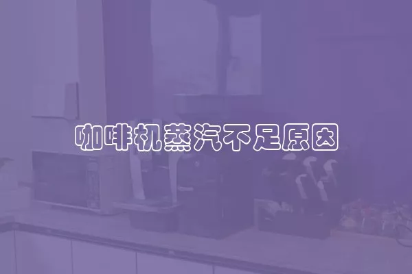 咖啡机蒸汽不足原因