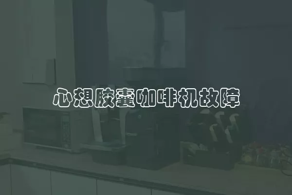 心想胶囊咖啡机故障