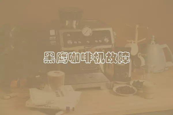 黑鹰咖啡机故障