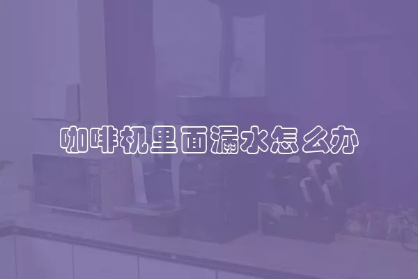 咖啡机里面漏水怎么办