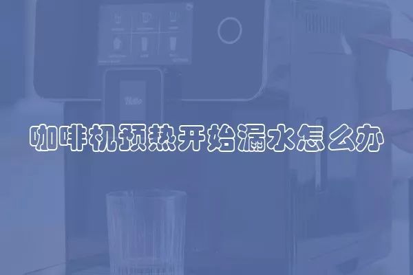 咖啡机预热开始漏水怎么办