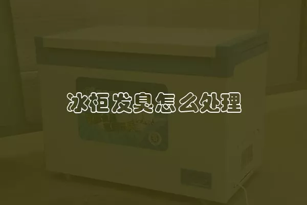 冰柜发臭怎么处理