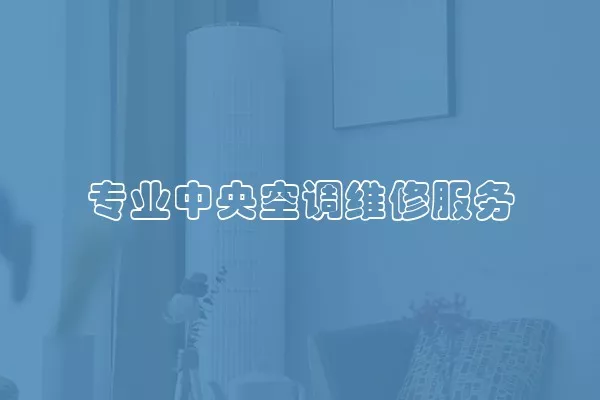 专业中央空调维修服务
