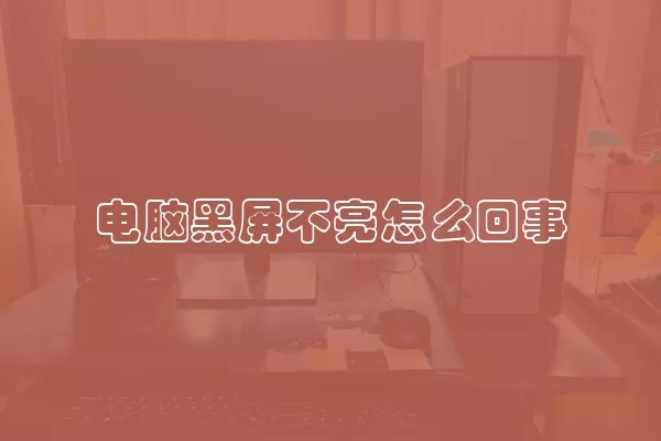 电脑黑屏不亮怎么回事