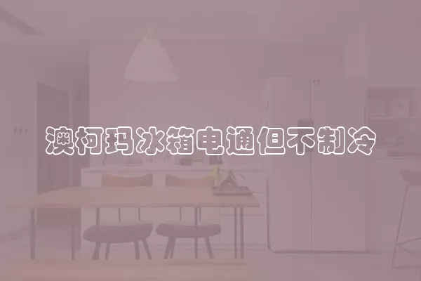 澳柯玛冰箱电通但不制冷