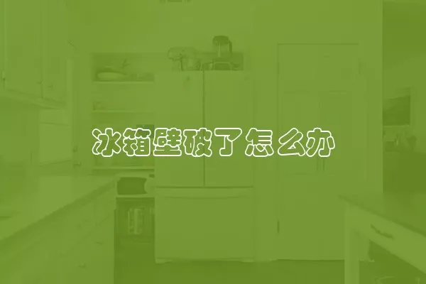 冰箱壁破了怎么办