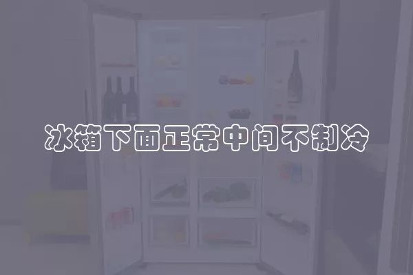冰箱下面正常中间不制冷