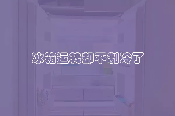 冰箱运转却不制冷了