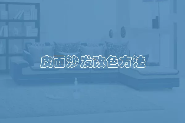 皮面沙发改色方法