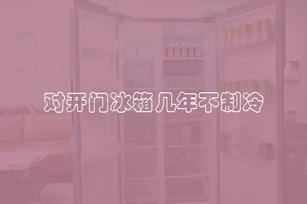 对开门冰箱几年不制冷