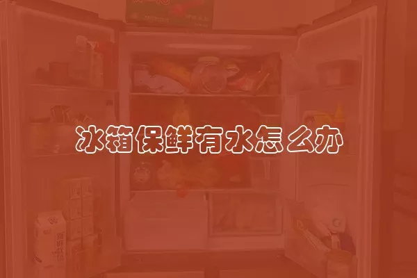冰箱保鲜有水怎么办