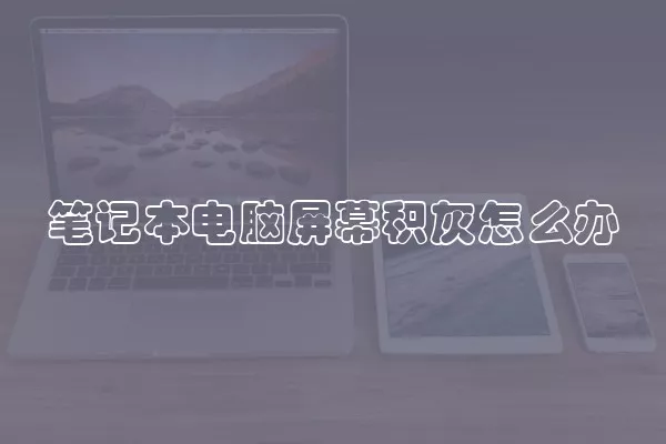笔记本电脑屏幕积灰怎么办