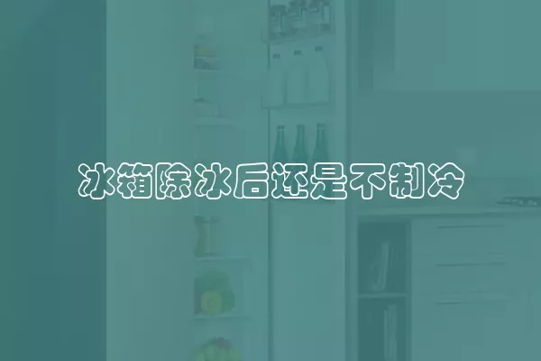 冰箱除冰后还是不制冷