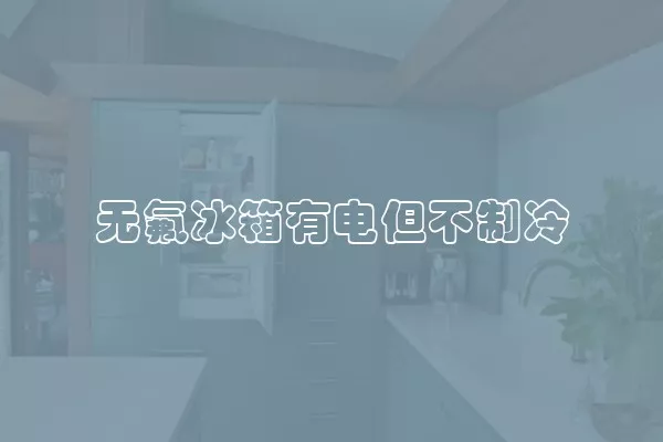 无氟冰箱有电但不制冷