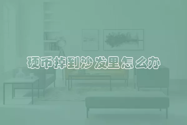 硬币掉到沙发里怎么办