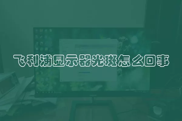 飞利浦显示器光斑怎么回事