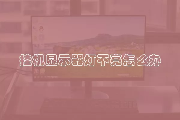 挂机显示器灯不亮怎么办