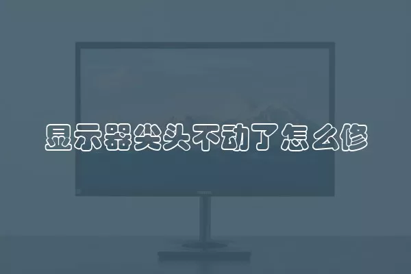 显示器尖头不动了怎么修