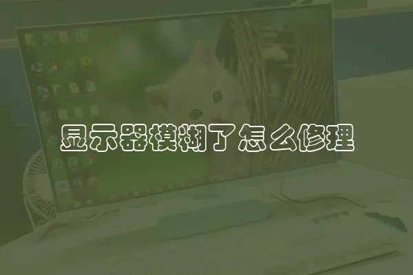 显示器模糊了怎么修理