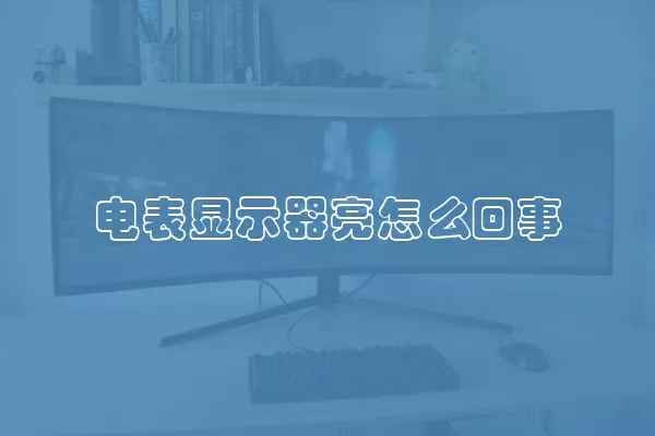 电表显示器亮怎么回事