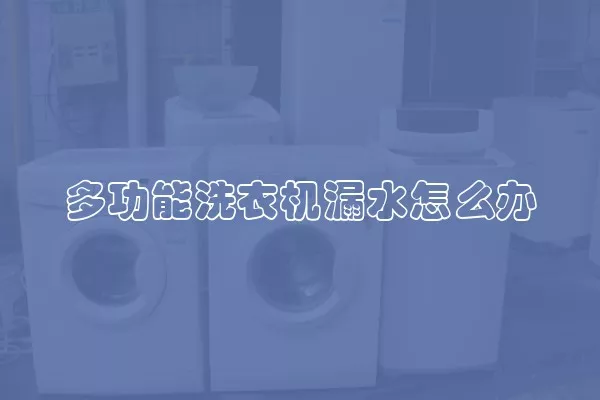 多功能洗衣机漏水怎么办