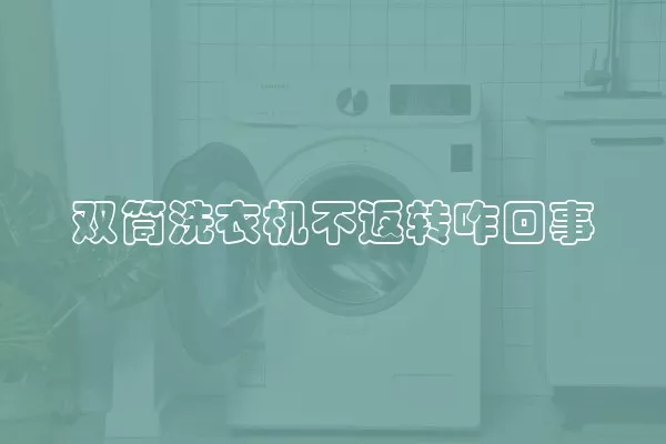 双筒洗衣机不返转咋回事