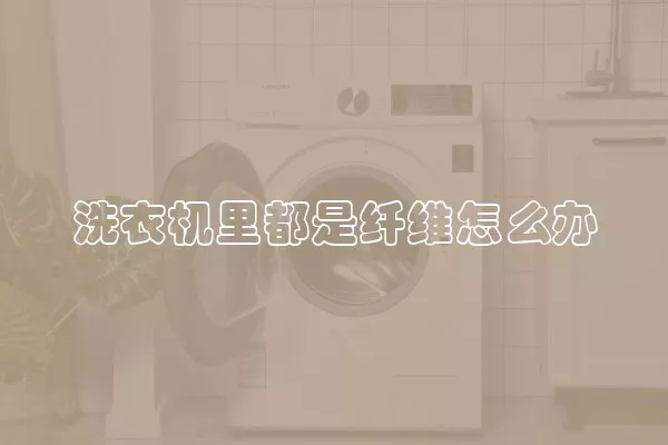 洗衣机里都是纤维怎么办