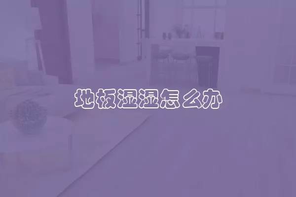 地板湿湿怎么办