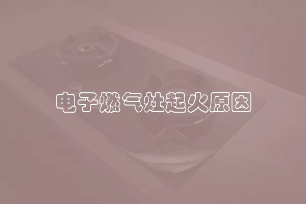 电子燃气灶起火原因