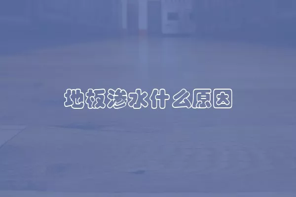 地板渗水什么原因