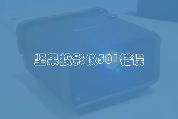 坚果投影仪501错误