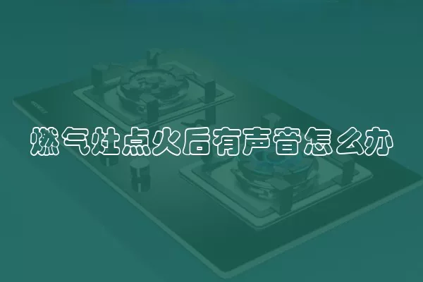 燃气灶点火后有声音怎么办
