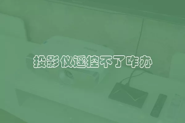 投影仪遥控不了咋办