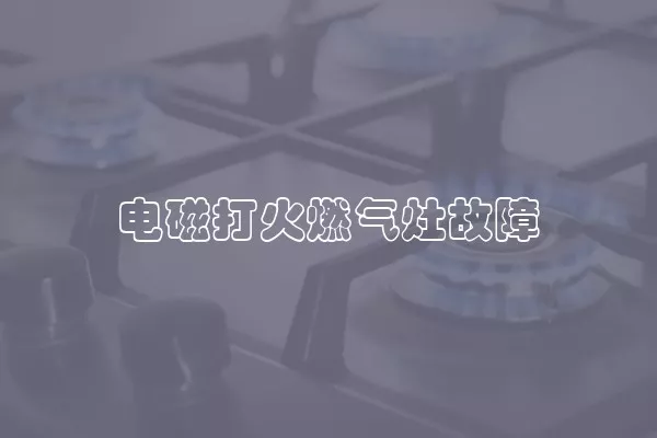 电磁打火燃气灶故障