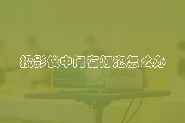 投影仪中间有灯泡怎么办